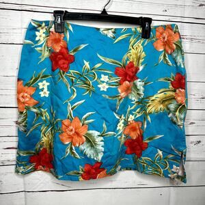Caribbean Joe | Tropical Print Skort Size 16